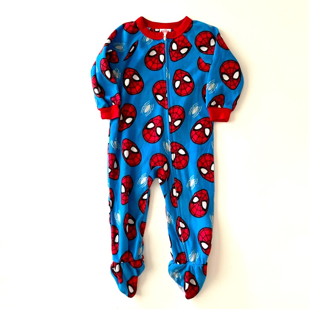 Marvel Spider-Man Toddler Footed Pajamas Size 2T